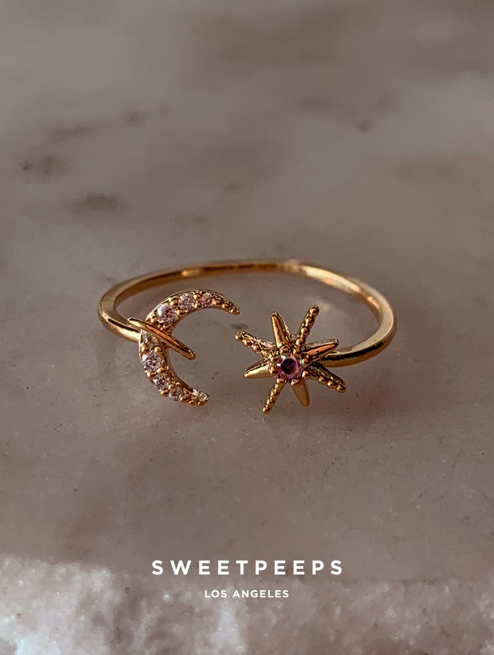 Winona Moon Star Ring