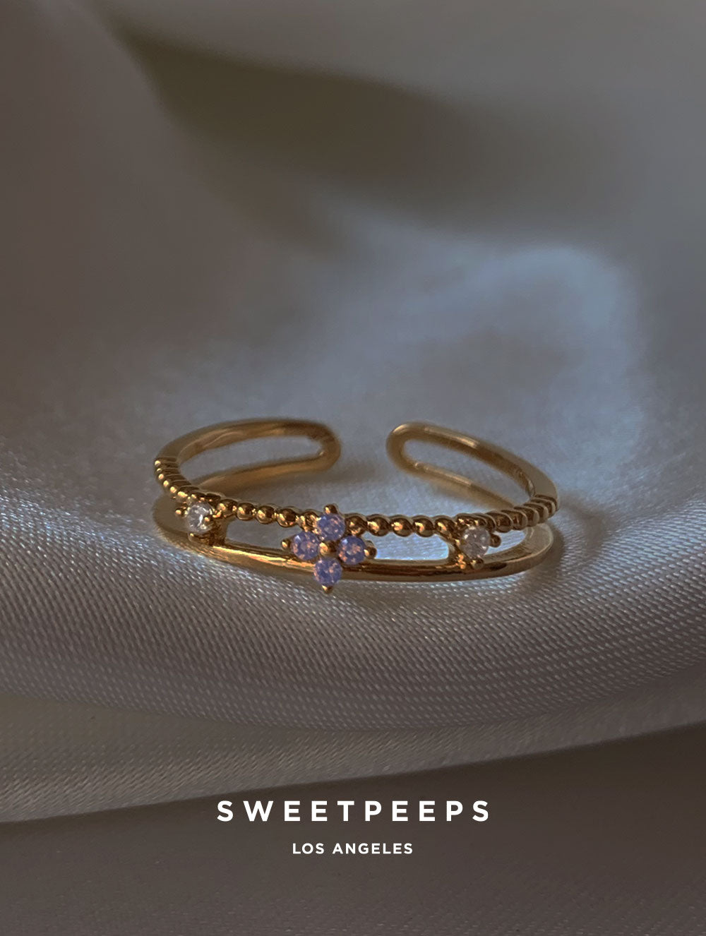 Jazlyn Thin Double Band Ring