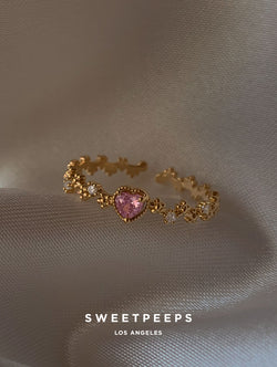 Lova Pink Heart Ring