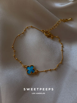 Myley Blue Clover Bracelet