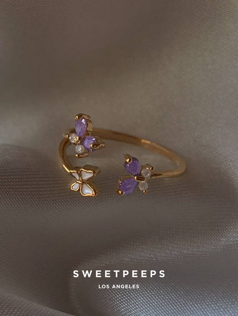 Holland Butterfly Ring - Lilac