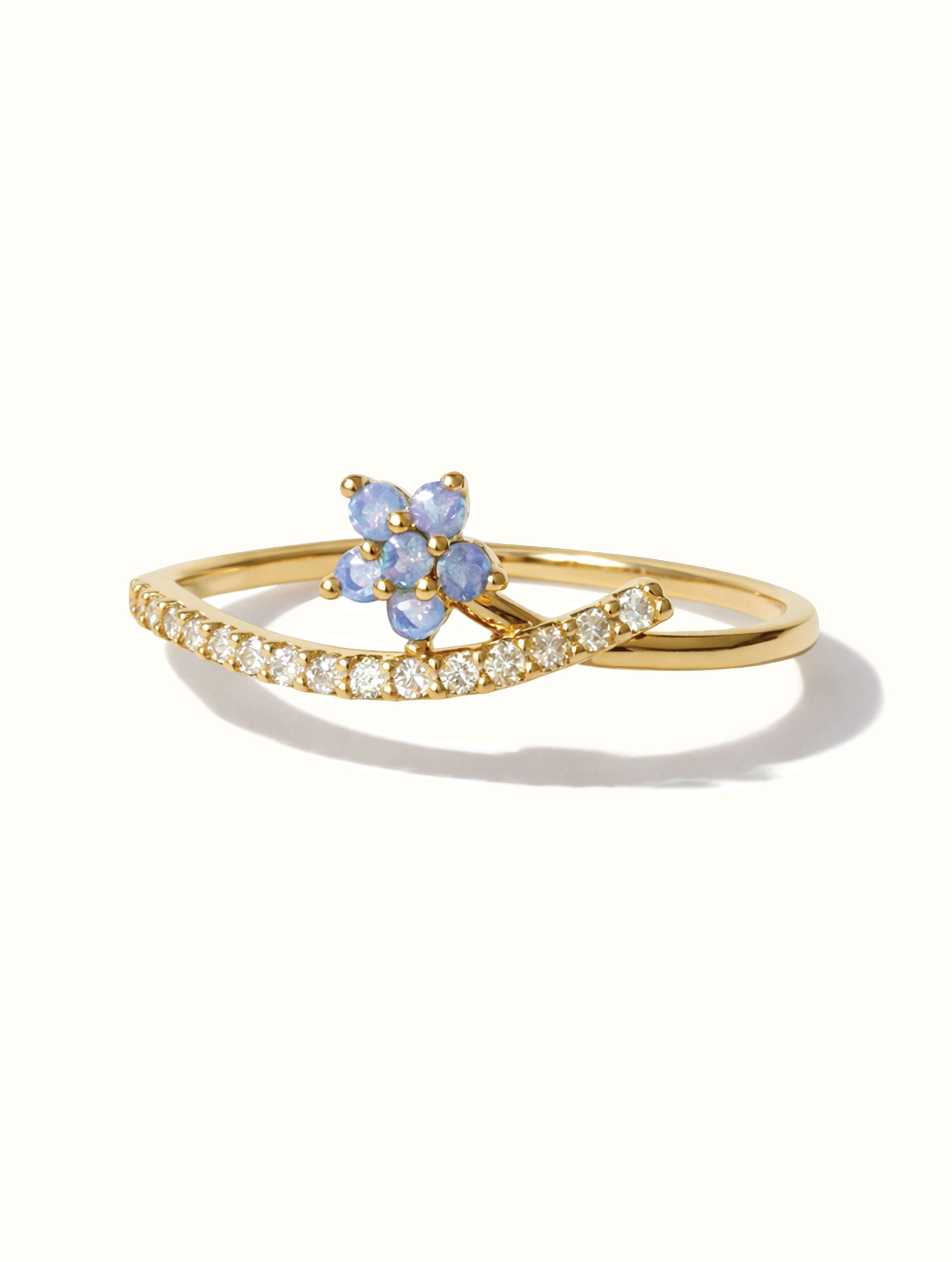 Jane Lavender Petals Ring