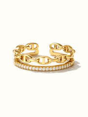 Link Double Band Ring