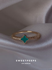 Green Clover Ring