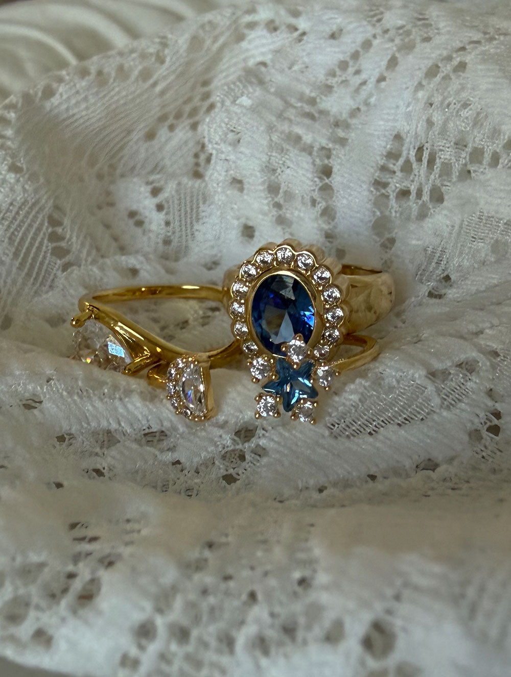 Sapphire Lucky Stars Ring