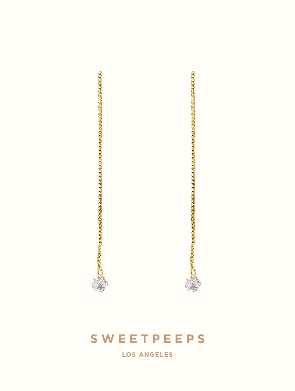 Thread Crystal Earrings