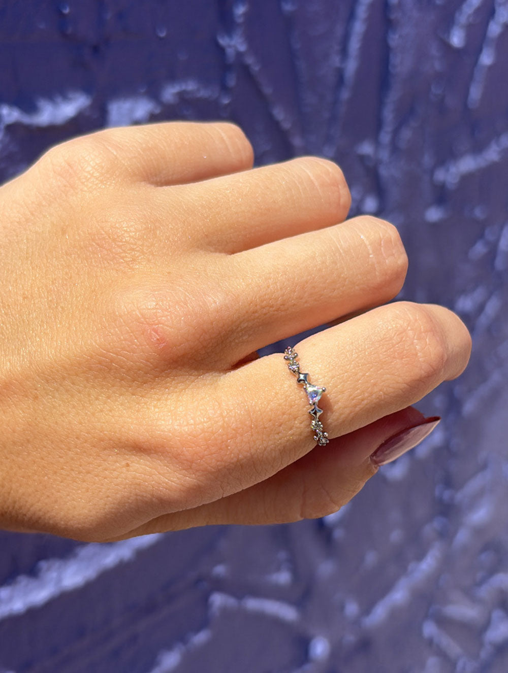 Talia Sailor Heart Ring - Silver