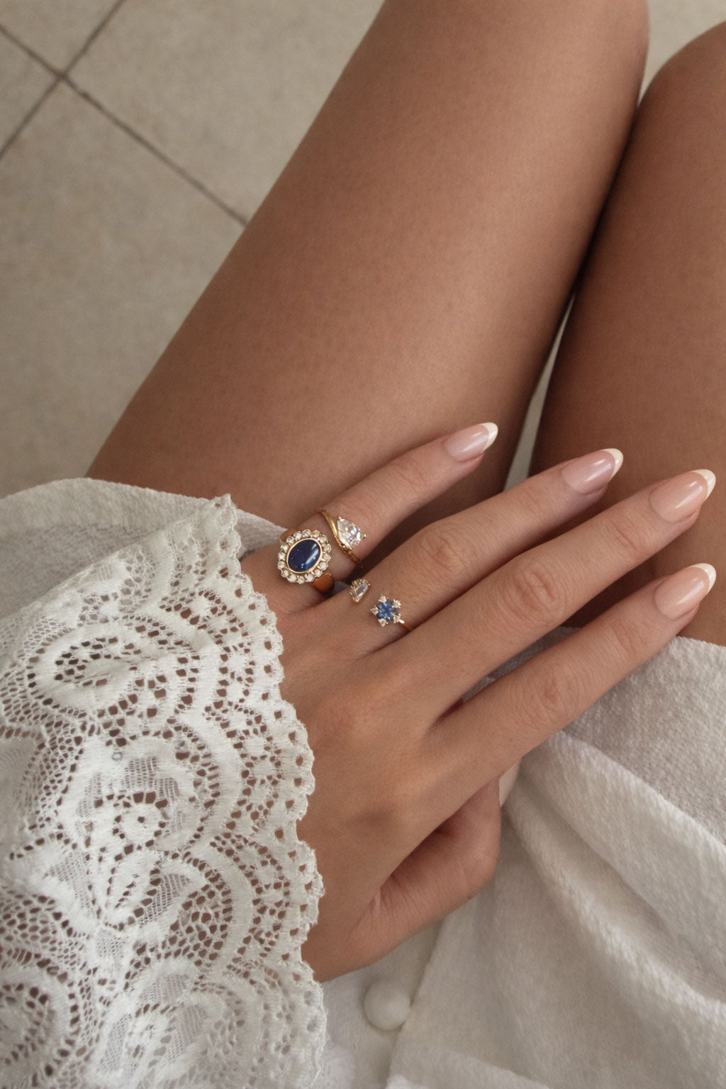 Sapphire Lucky Stars Ring