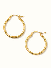 Natural Gold Hoops