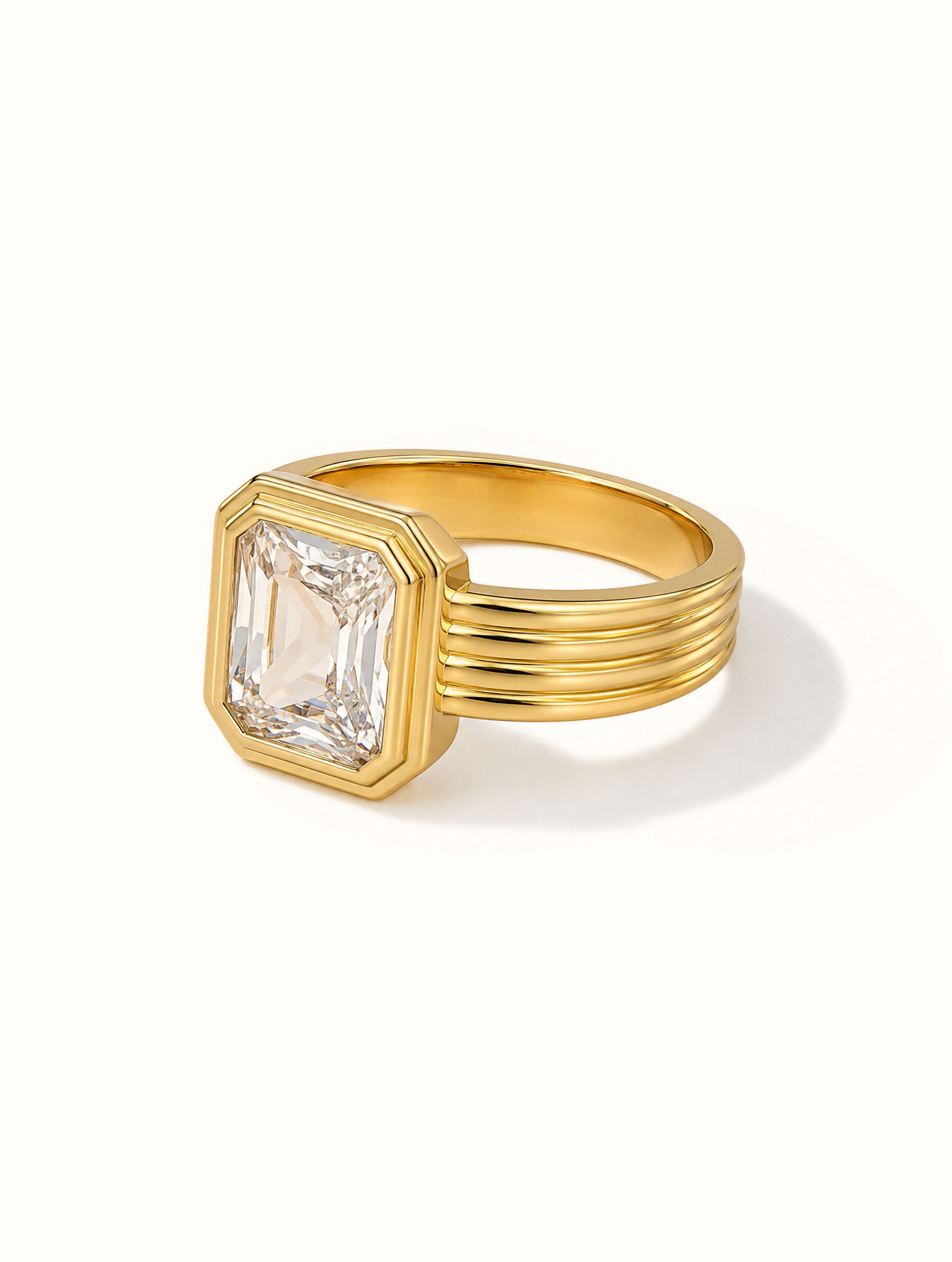Bold Emerald Cut Ring