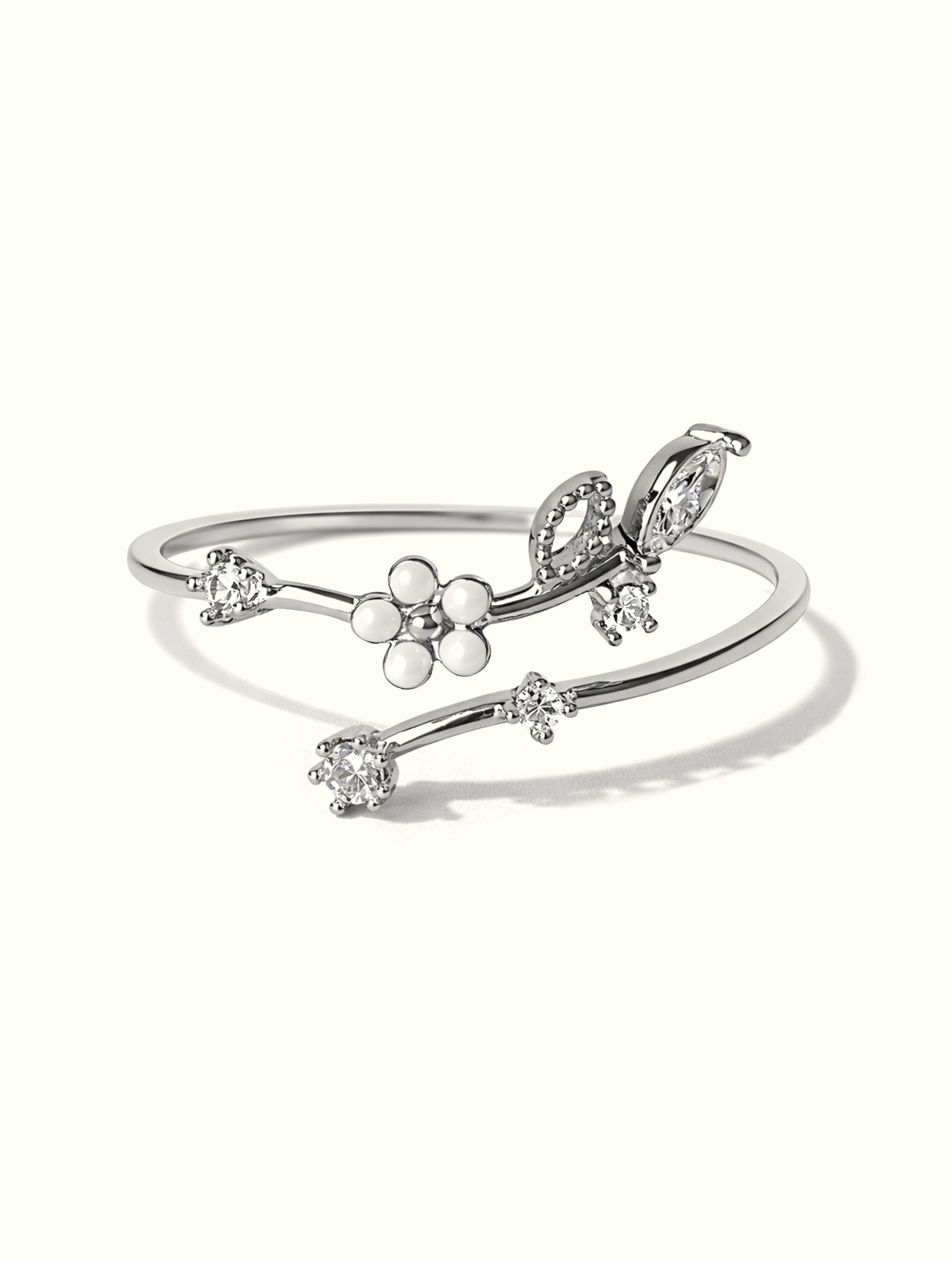 Kiyara Ivory Ring - Silver