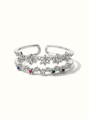 Daffodil Floral Ring - Silver