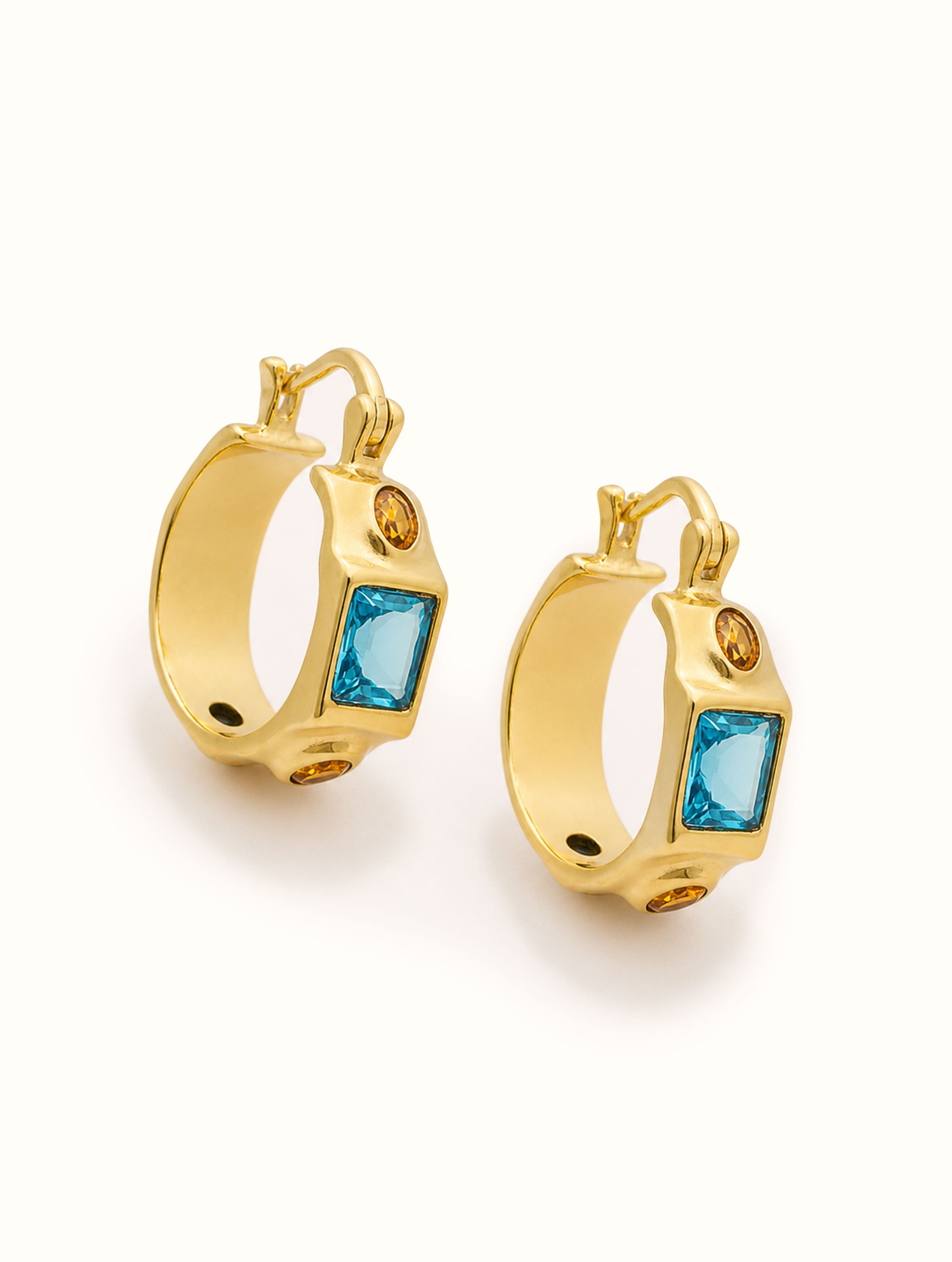 Yara Gemstone Hoops