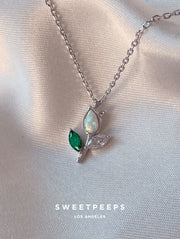 Bouquet Tulip Necklace - Silver