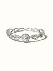 Cecilia Crystal Ring - Silver