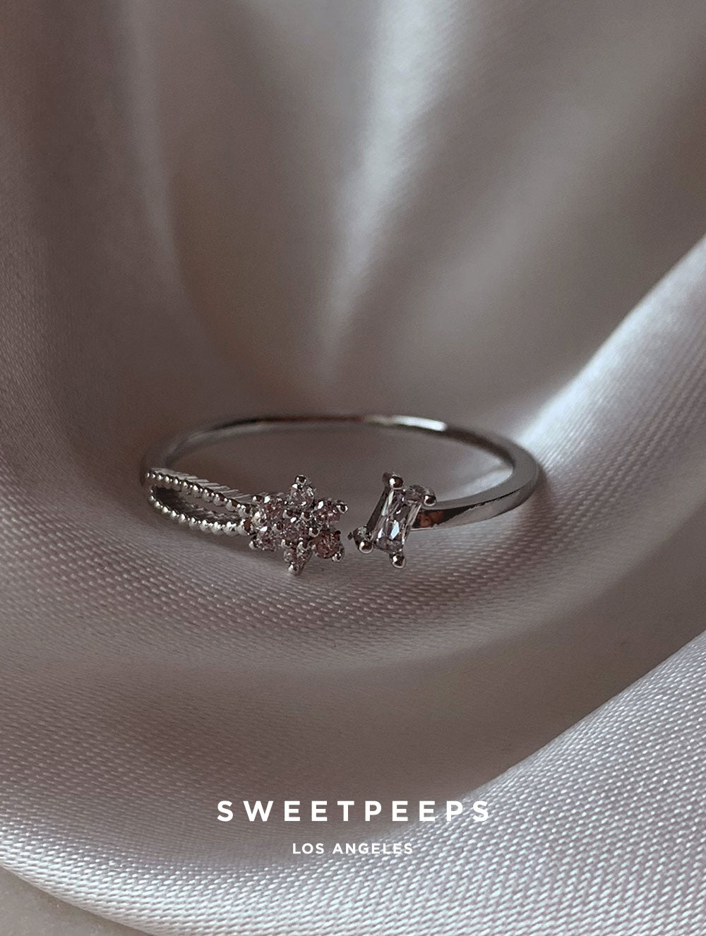 Clementine Flora Ring - Silver