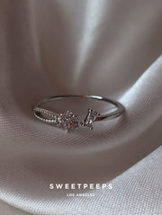 Clementine Flora Ring - Silver