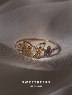 Alaia Opal Butterfly Ring