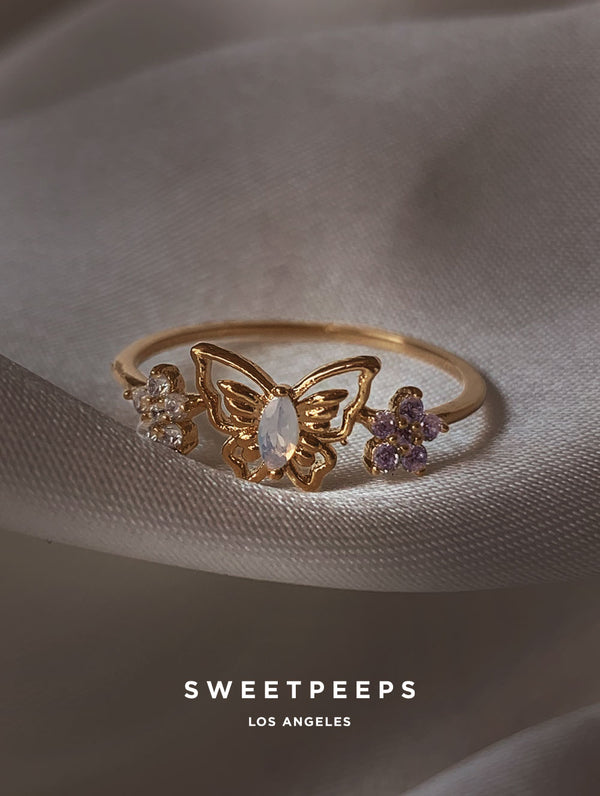 Alaia Opal Butterfly Ring