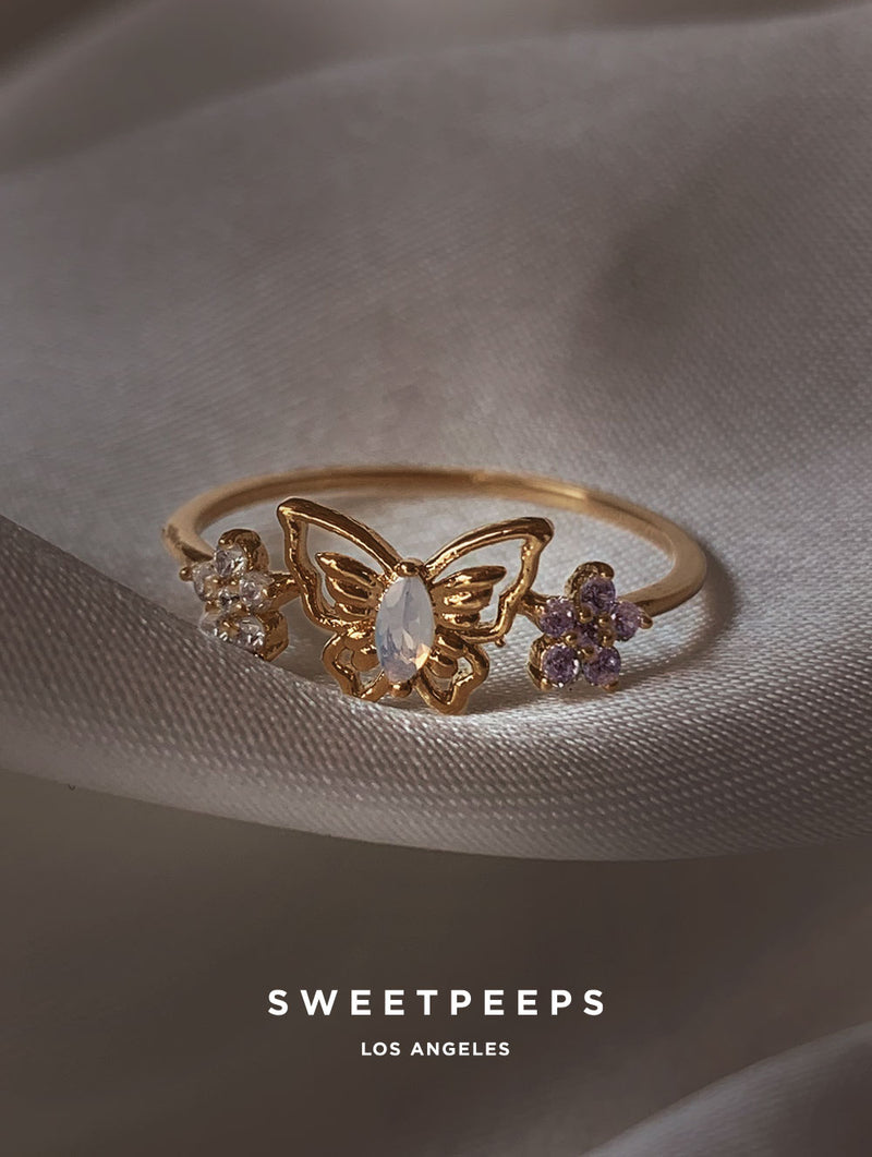 Alaia Opal Butterfly Ring