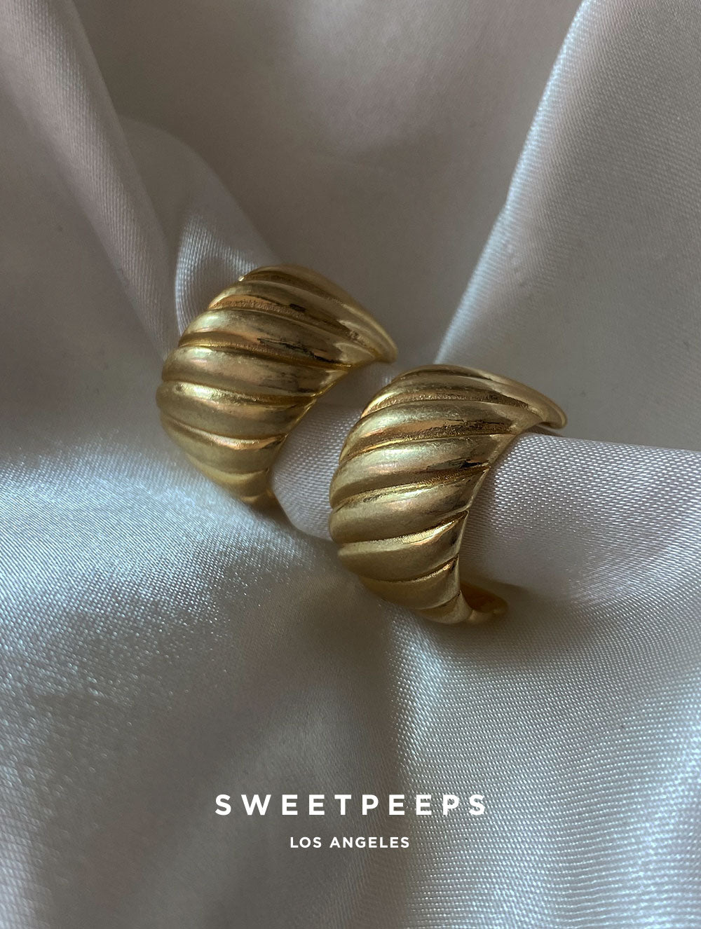 Matte Dusted Hoop Earrings