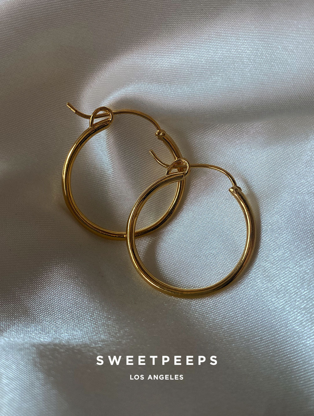 Natural Gold Hoops
