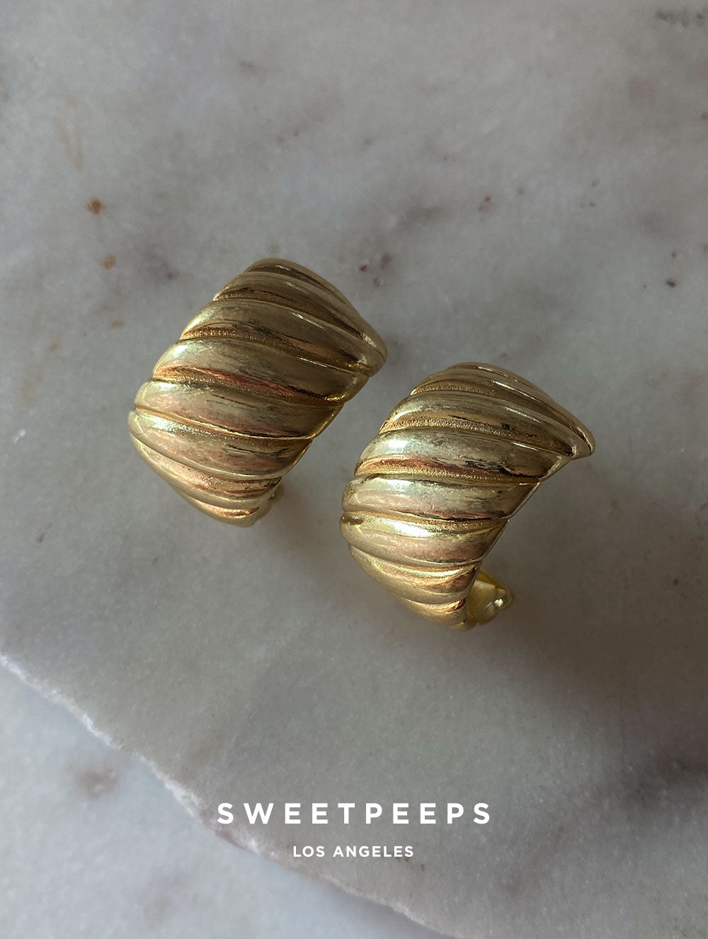 Matte Dusted Hoop Earrings