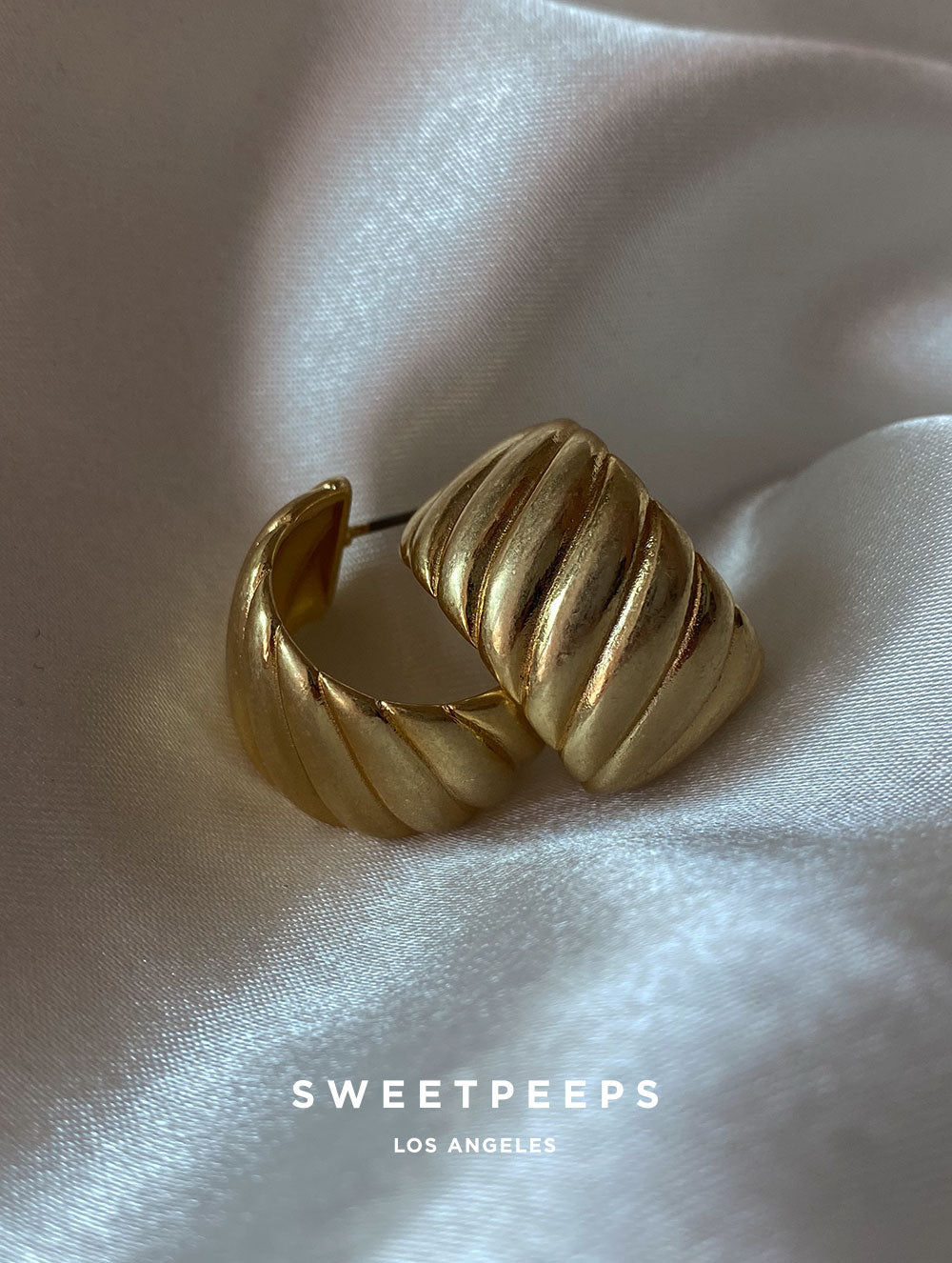 Matte Dusted Hoop Earrings