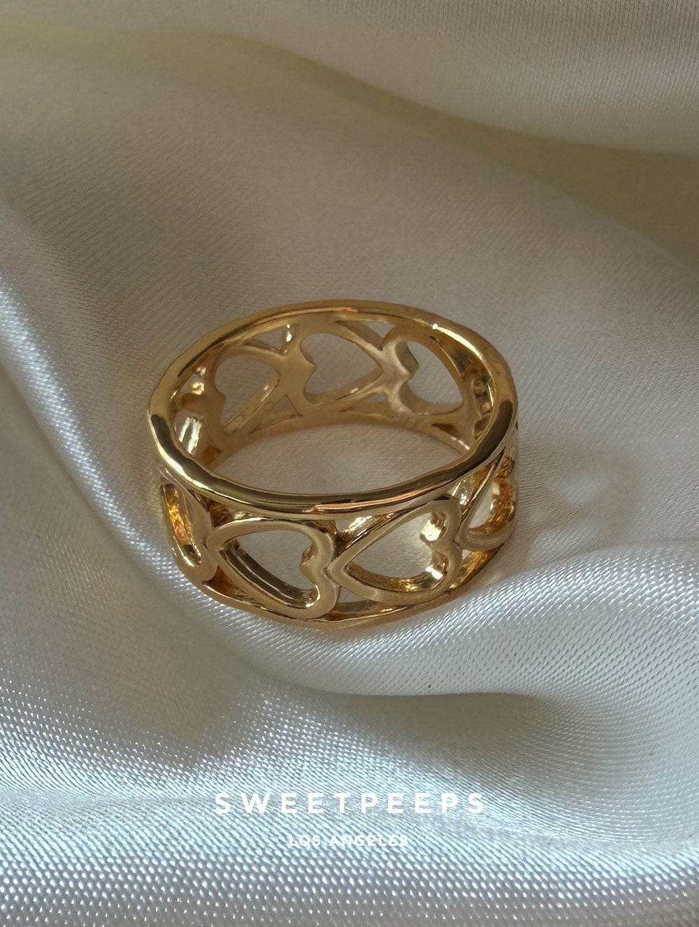 Roselle Heart Statement Ring