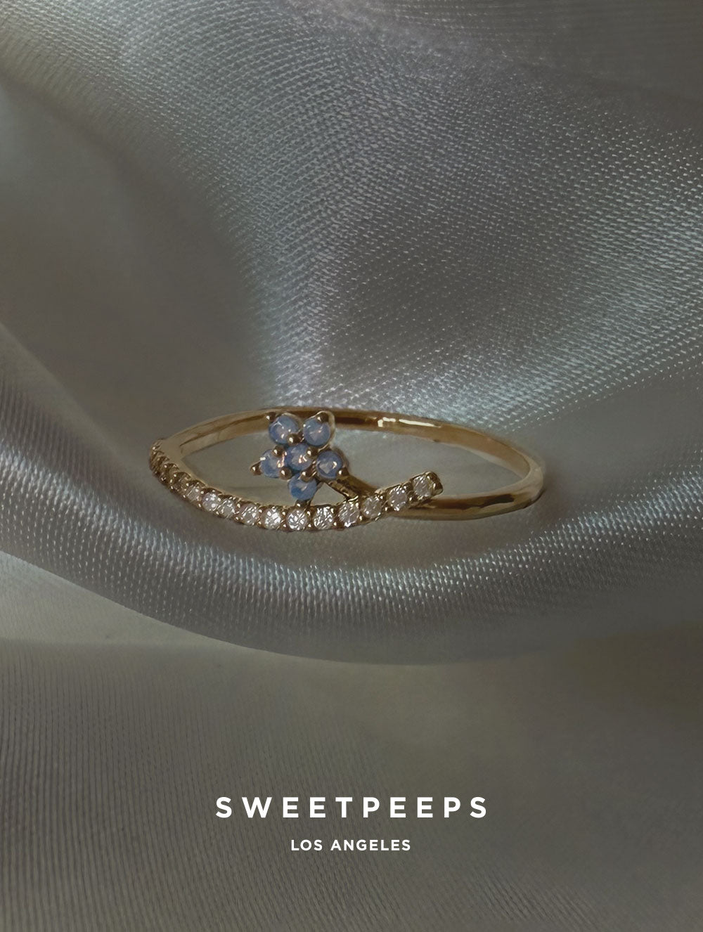 Jane Lavender Petals Ring