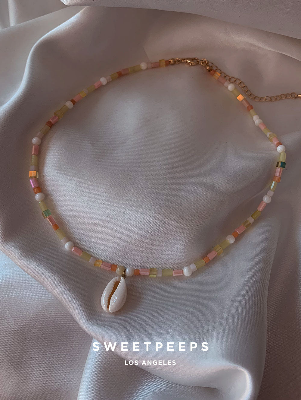 Theodore Conch Beaded Choker