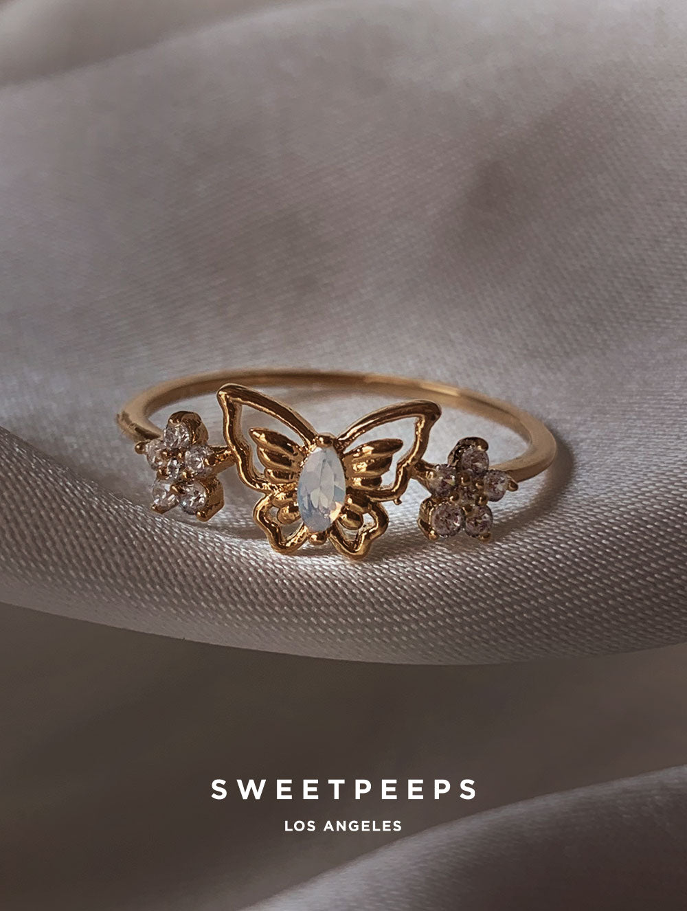 Alaia Opal Butterfly Ring