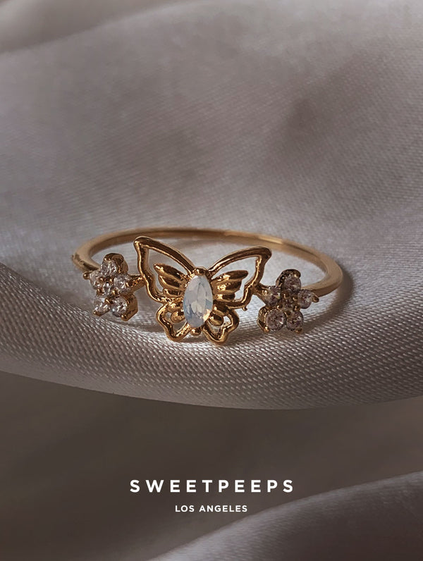 Alaia Opal Butterfly Ring