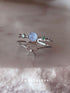 Ribbon Blue Gem Ring - Silver – SP Inc.