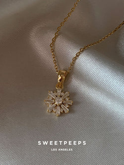 Crystal Sun Burst Necklace