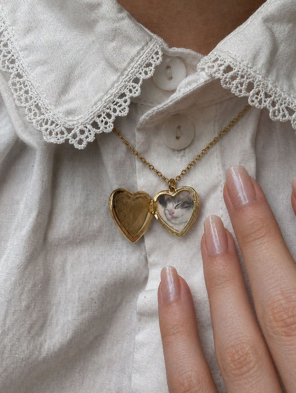 Stella Heart Locket Necklace