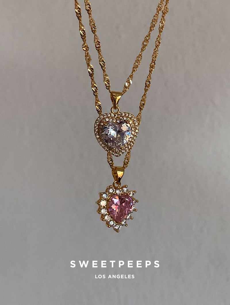 Pink Magic Heart Necklace (M)