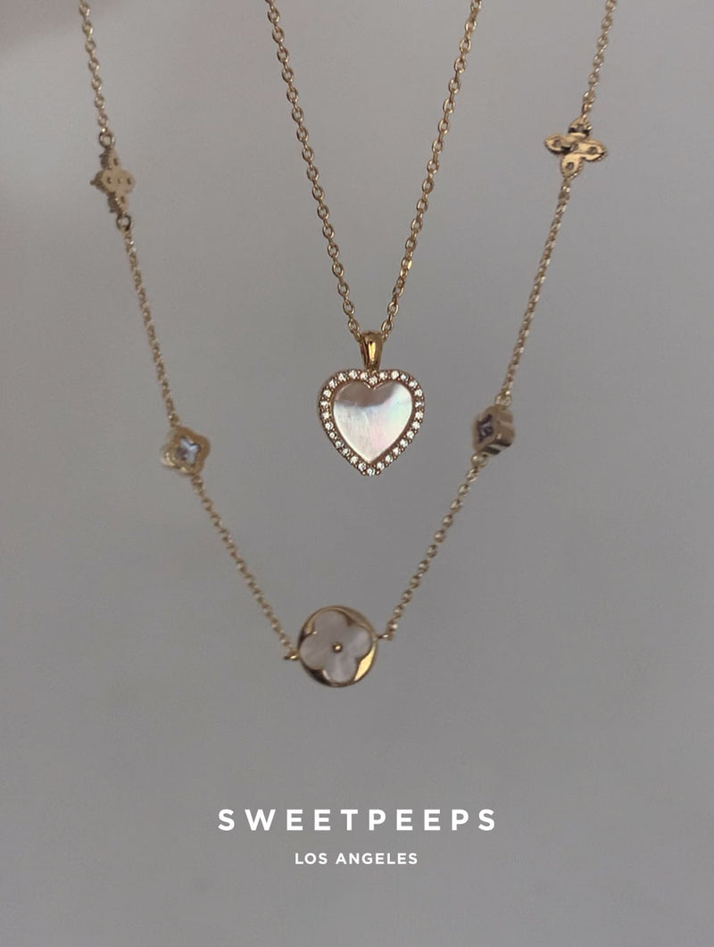 McKayla 18K Gold Dipped Heart Necklace