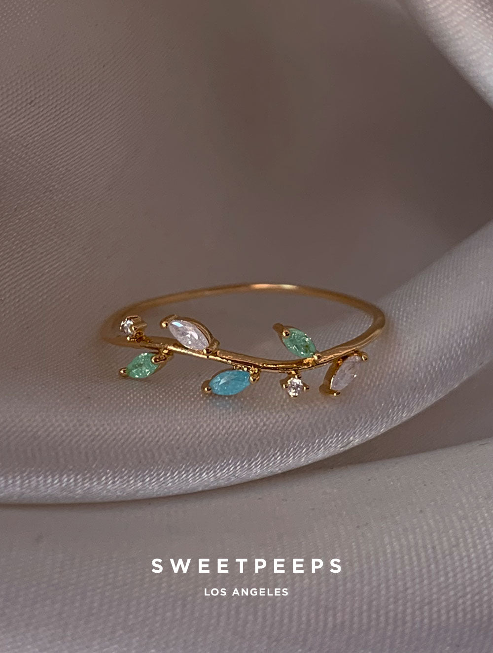 Iroha Crystal Branch Ring