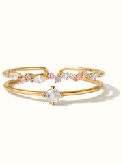 Sabine Pearl Double Band Ring