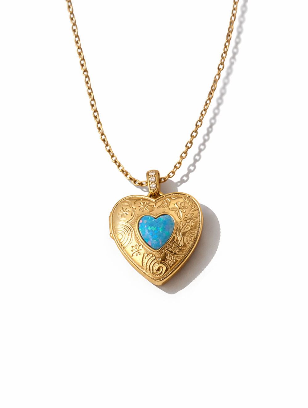 Stella Heart Locket Necklace