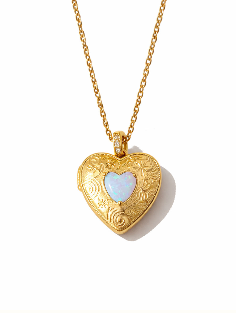 Stella Heart Locket Necklace