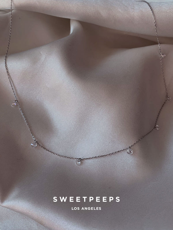 Simple Charms Necklace - Silver