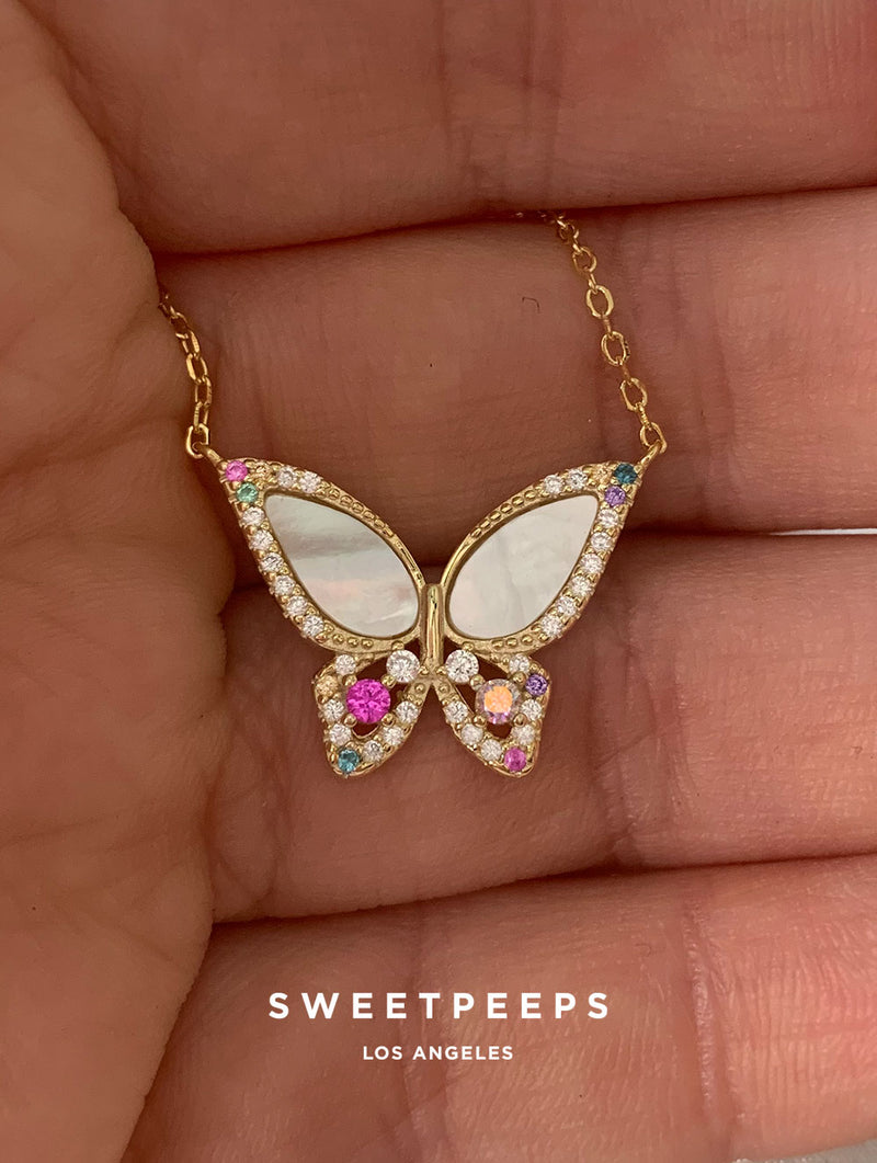 Magical Butterfly Opal Necklace