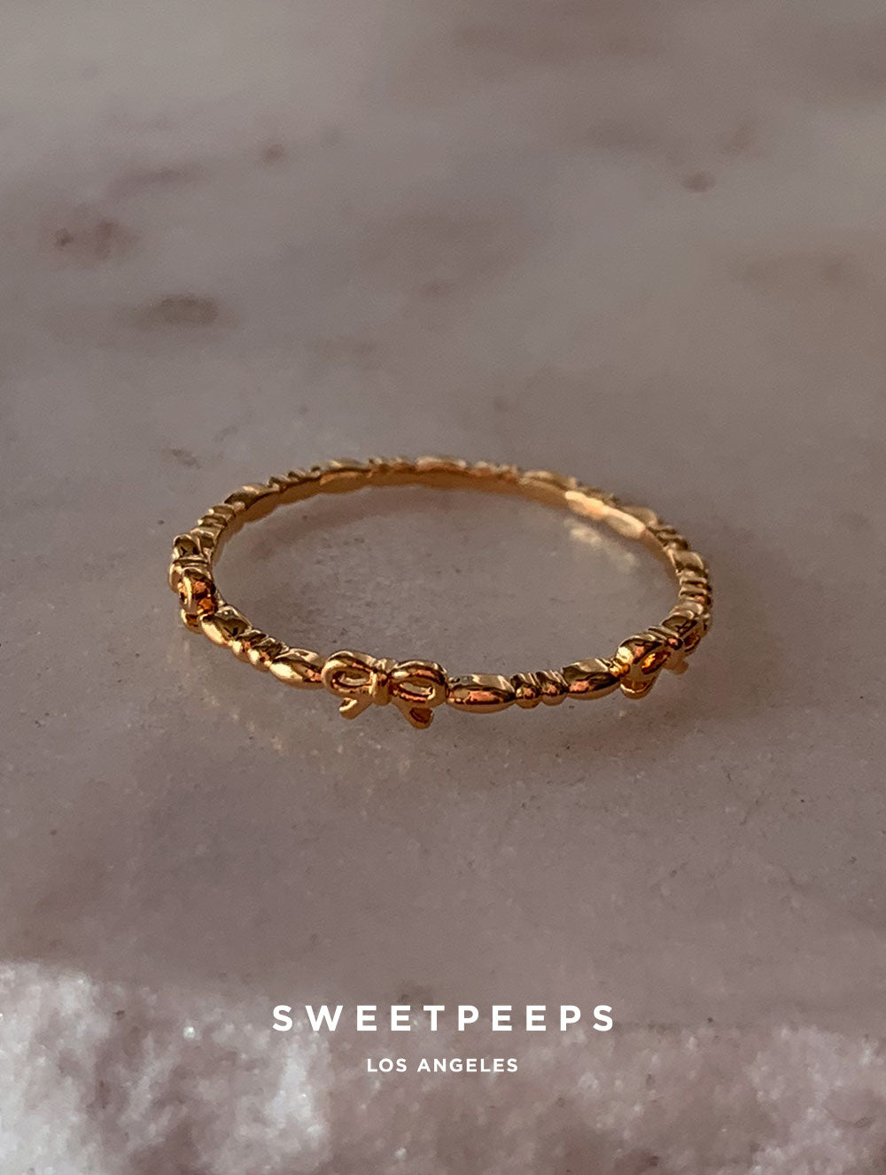 Dainty Bow Ribbon Ring