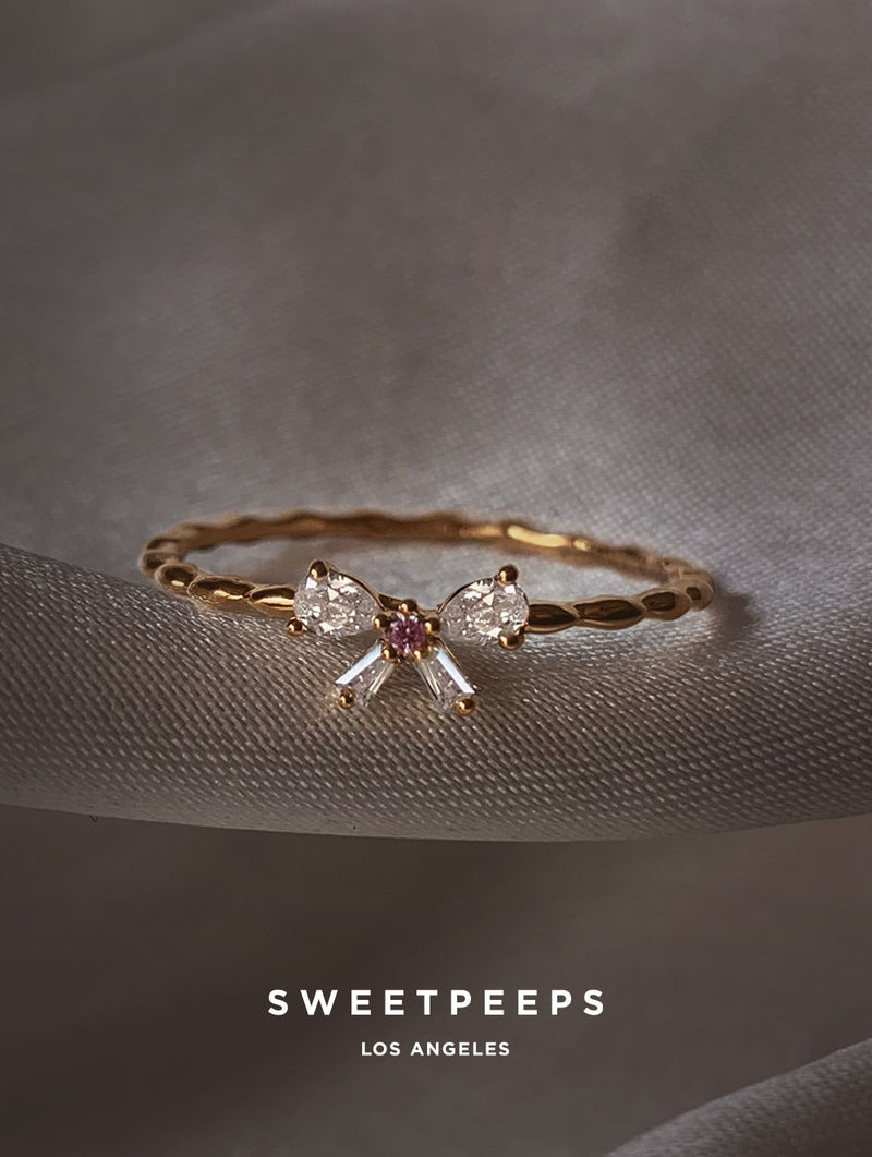 Stephanie Petite Bow Ring