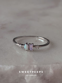 Dixie Opal Ring - Silver