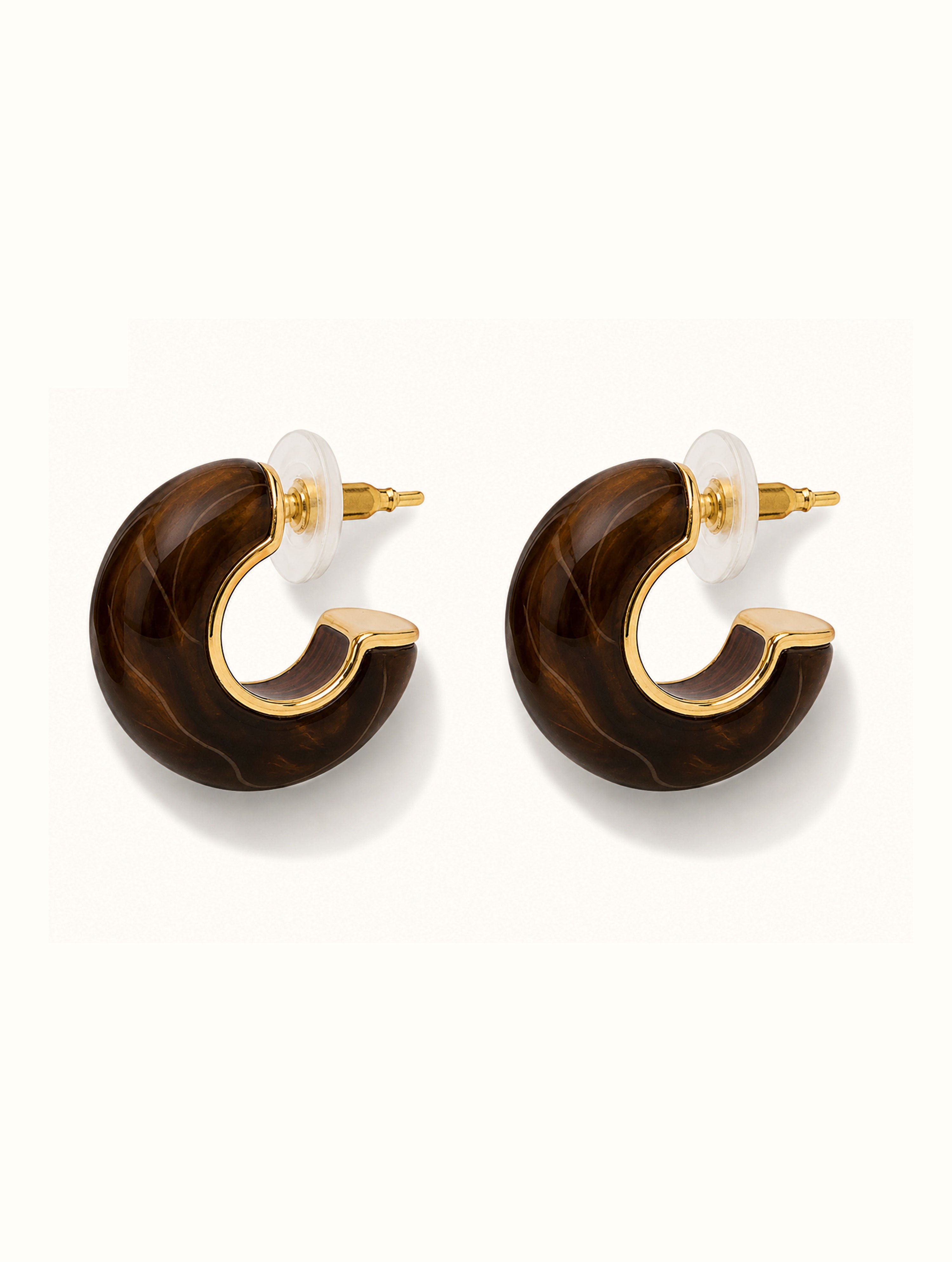 Tortoise Shell Hoops