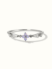 Annabelle Dainty Clover Ring - Silver