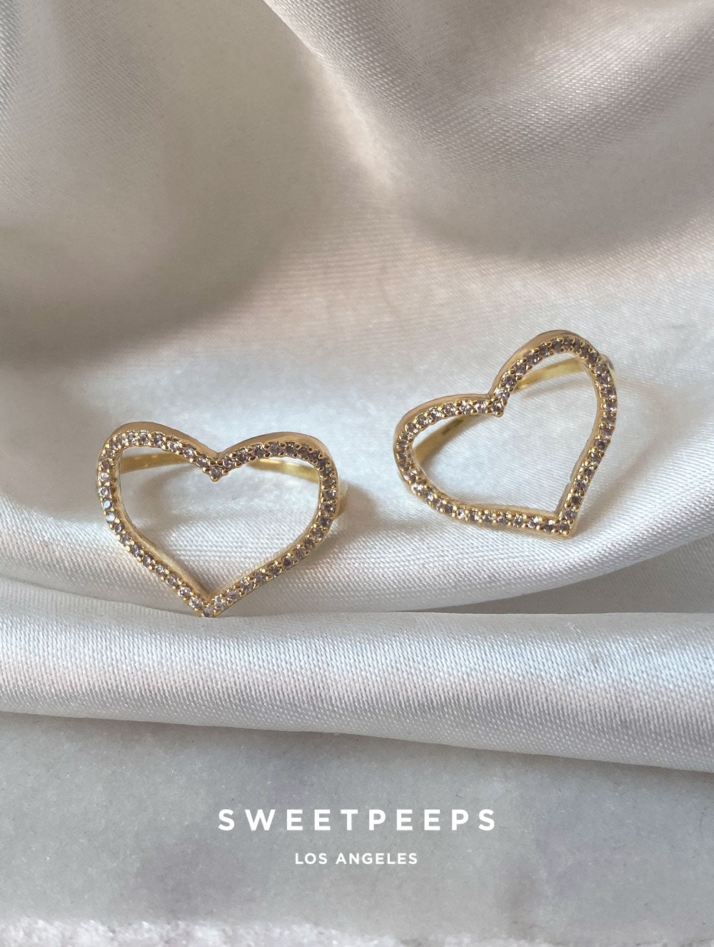 Diamond Outline Heart Ring